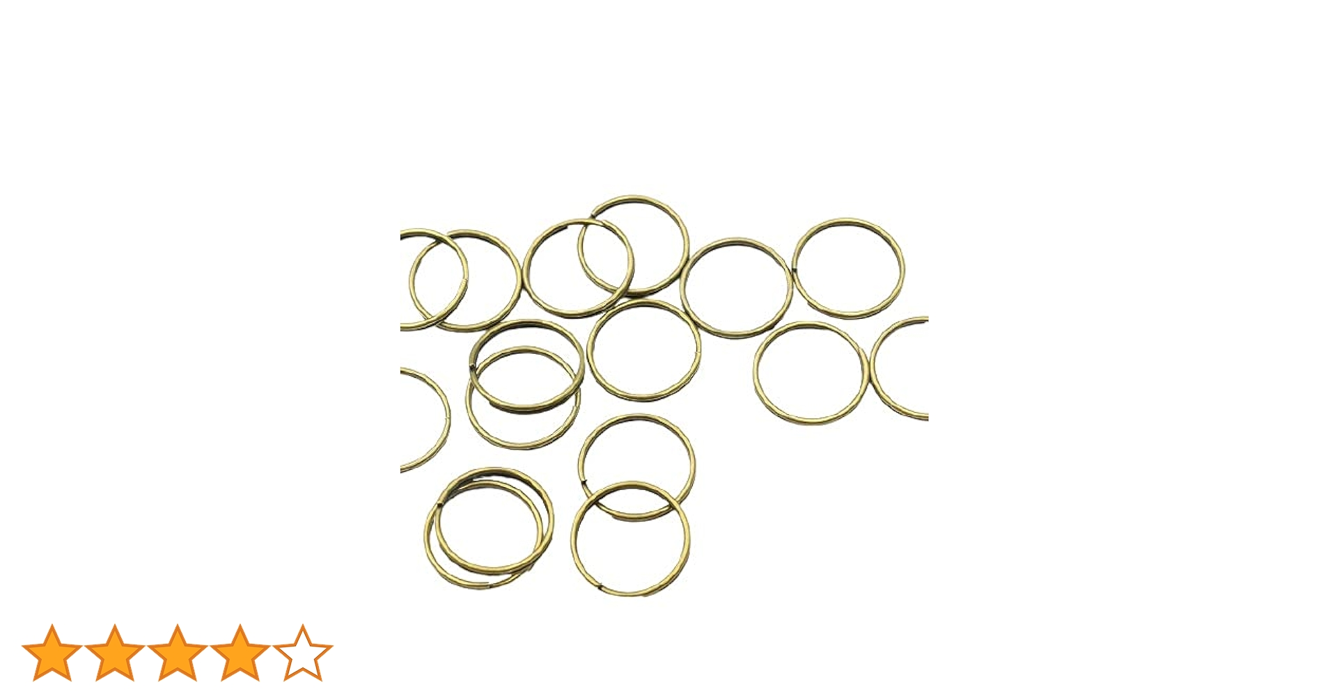ゴールド 二重リング　K14kT 二重丸カン 二重リング 丸カン 外径20mm 30個セット 全5色